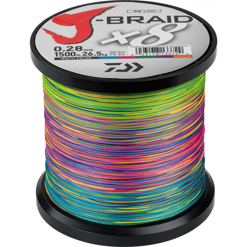 DAIWA J-BRAID MULTICOLORE X8 1500M