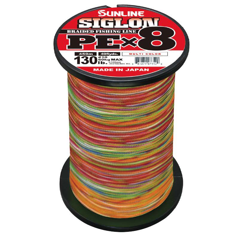 SIGLON BRAID TUNA MULTICOLORE X8 450M