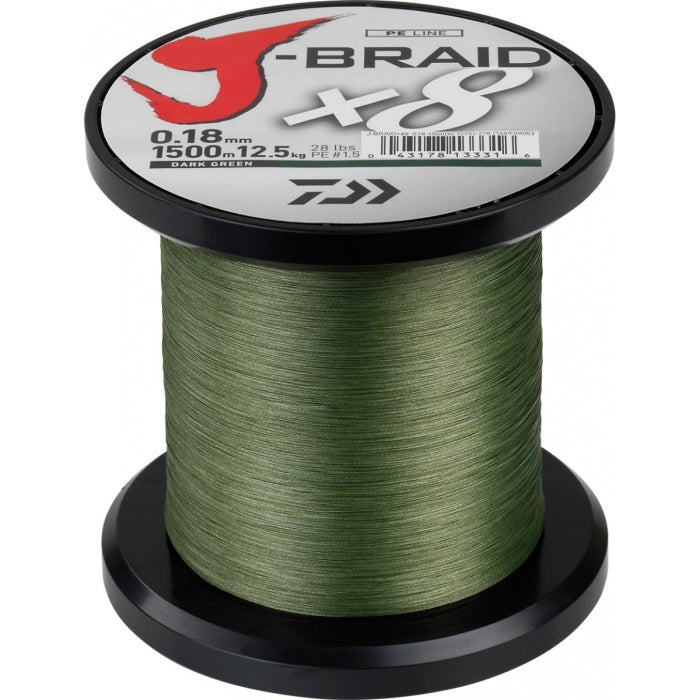 DAIWA J-BRAID DARK GREEN X8 1500M